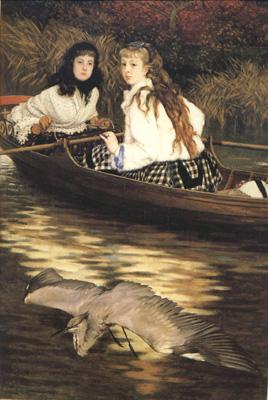James Tissot On the Thames a Heron (nn01) Sweden oil painting art